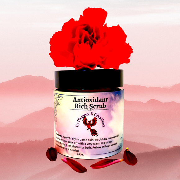 Organic Antioxidant Rich Face Scrub 4 Oz.