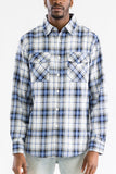 Long Sleeve Checkered Flannel Shirt Lime Milo