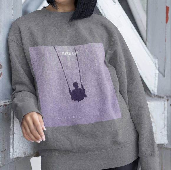 Womens Purple Logo Sweatshirt Yellow Pandora