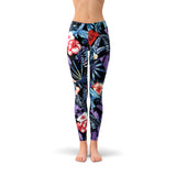 Women's Geometric Tropical Floral Leggings