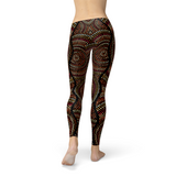 Women's Polka Dots Aboriginal Artwork Leggings