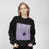 Womens Purple Logo Sweatshirt Yellow Pandora