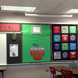 Best Teacher Ever Apple - Metal Wall Art Malachite