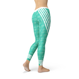 Women's Turquoise Sports Leggings
