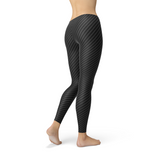 Women's Black Carbon Fiber Leggings