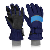 Kid Winter Ski Gloves Indigo Eurybia