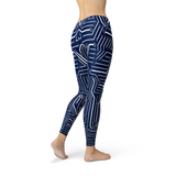 Women's Navy Blue Circuit Leggings