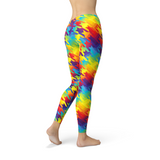 Women's Rainbow Houndstooth Leggings