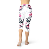 Women's Day of the Dead Capri Leggings