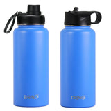 DRINCO® 32oz Stainless Steel Water Bottle (3 lids) - Royal Blue