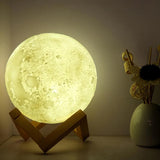 Glowing Moon Lamp with Stand