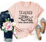 Teacher Shark Doo Doo Doo Doo Your Homework T-shirt