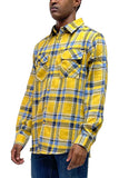 Long Sleeve Checkered Flannel Shirt
