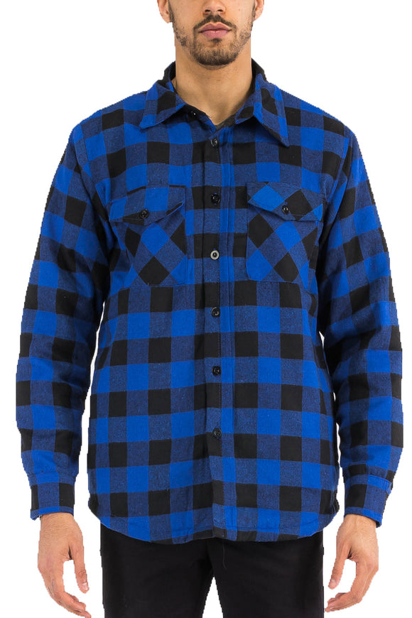 Quilted Flannel Shirt Lime Milo