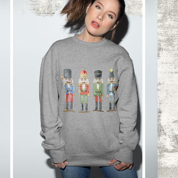 Womens Nutcracker Toy Soldiers Sweatshirt Yellow Pandora