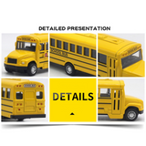 Alloy ABS Plastic School Bus Model
