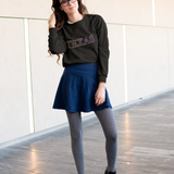 Womens Texas Gradient Crewneck Sweatshirt Yellow Pandora