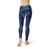 Women's Navy Blue Circuit Leggings