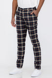 Plaid Slim Fit Trouser Pants Lime Milo