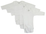 Bambini Long Sleeve White Onezie (3 Pack)
