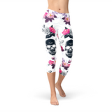 Women's Day of the Dead Capri Leggings
