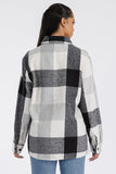 Boyfriend Oversized Soft Flannel Shacket Lime Milo
