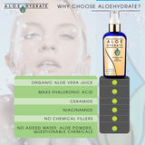 AloeHydrate Hyaluronic Acid Serum; anti-Aging Face Serum + Ceramide