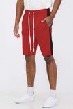 Red Black Baseball Jersey Short Set Lime Milo