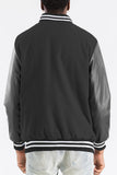 Melton Varsity Letterman Jacket Lime Milo