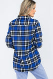 Oversize Boyfriend Plaid Checkered Flannel Lime Milo