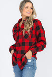 Oversize Boyfriend Plaid Checkered Flannel Lime Milo