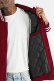 Melton Varsity Letterman Jacket Lime Milo