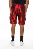 Satin Cargo Shorts