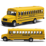 Alloy ABS Plastic School Bus Model