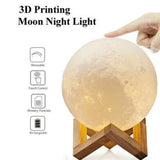 Glowing Moon Lamp with Stand