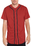 Red Black Baseball Jersey Short Set Lime Milo