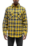 Long Sleeve Checkered Flannel Shirt
