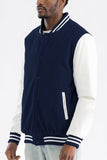 Melton Varsity Letterman Jacket Lime Milo