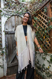 Women's Draped Sleeve Kimono Periwinkle Aether