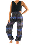 Blue PAISLEY Women's Harem Pants