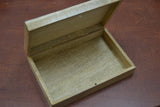 Handmade Carved Flower Wood Box