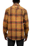Long Sleeve Checkered Flannel Shirt