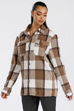 Boyfriend Oversized Soft Flannel Shacket Lime Milo
