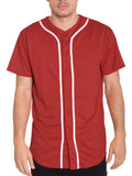 Red White Baseball Jersey Short Set