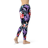 Women's Geometric Tropical Floral Leggings