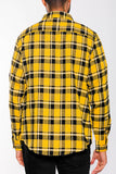 Long Sleeve Checkered Flannel Shirt Lime Milo