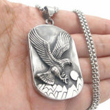 Vintage Silver Eagle Pendant Necklace