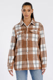 Boyfriend Oversized Soft Flannel Shacket Lime Milo