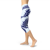 Women's Japanese Dragon Capri Leggings
