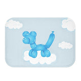 Balloon Dog on Clouds Bath Mat Yellow Pandora